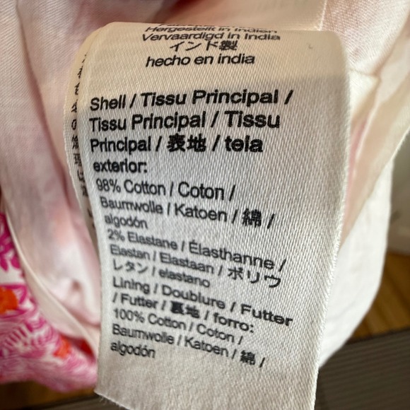 JCrew Pink Orange Floral Ruffle Neck Tiered Midi Dress Size 6 - Picture 5 of 6